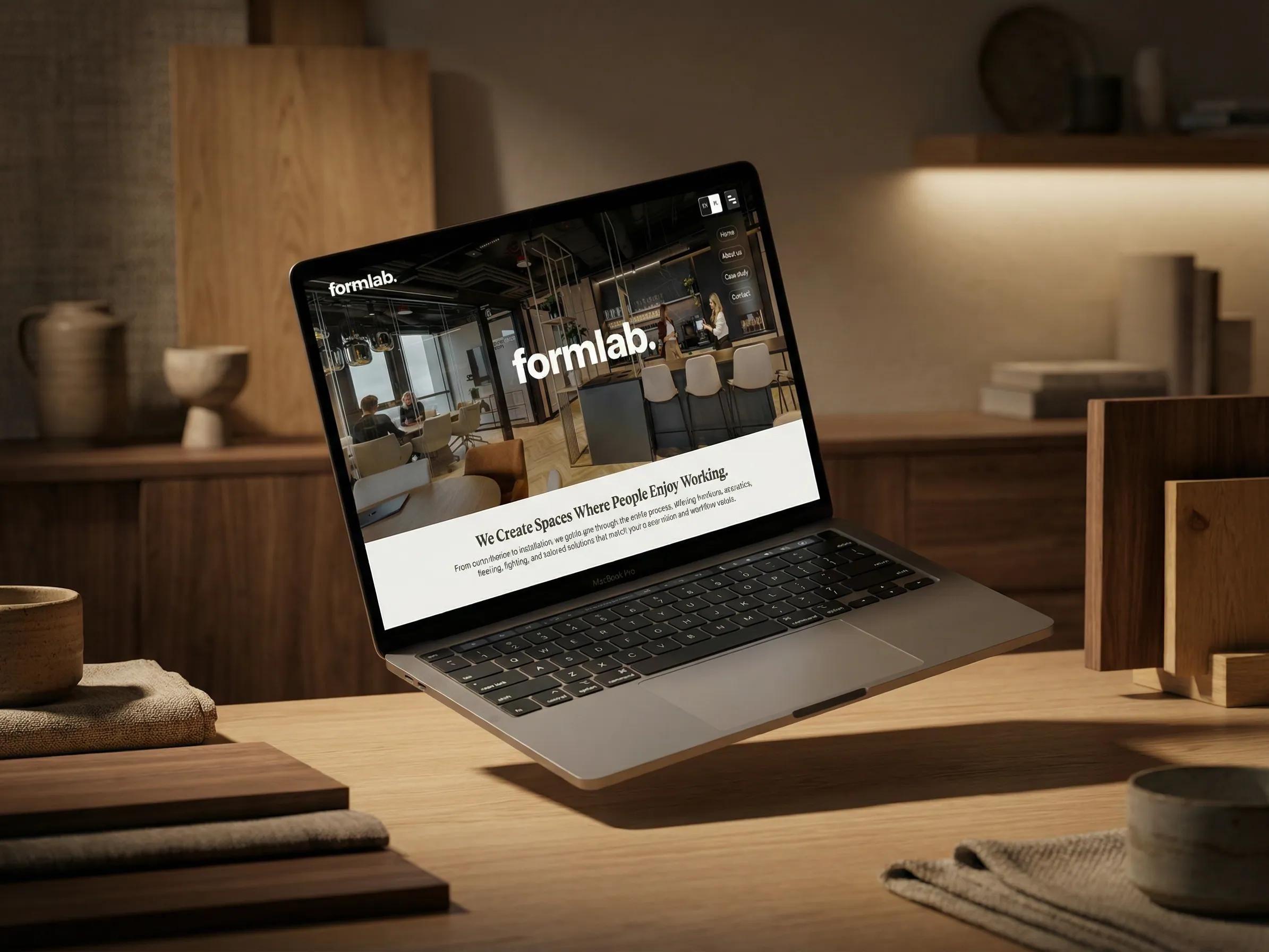 FormLab website shown on a laptop