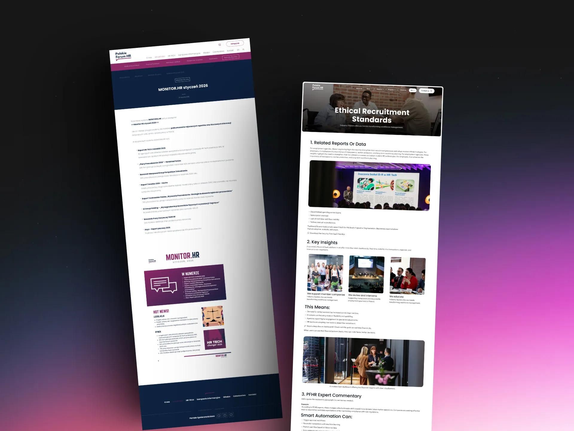Polskie Forum HR pages with news, events and reports