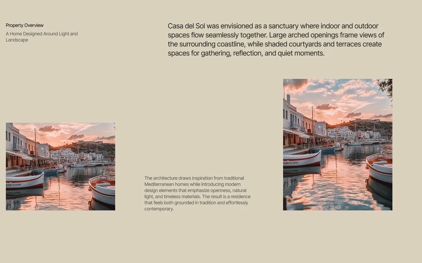 Property details section with a pool photo and a specifications grid