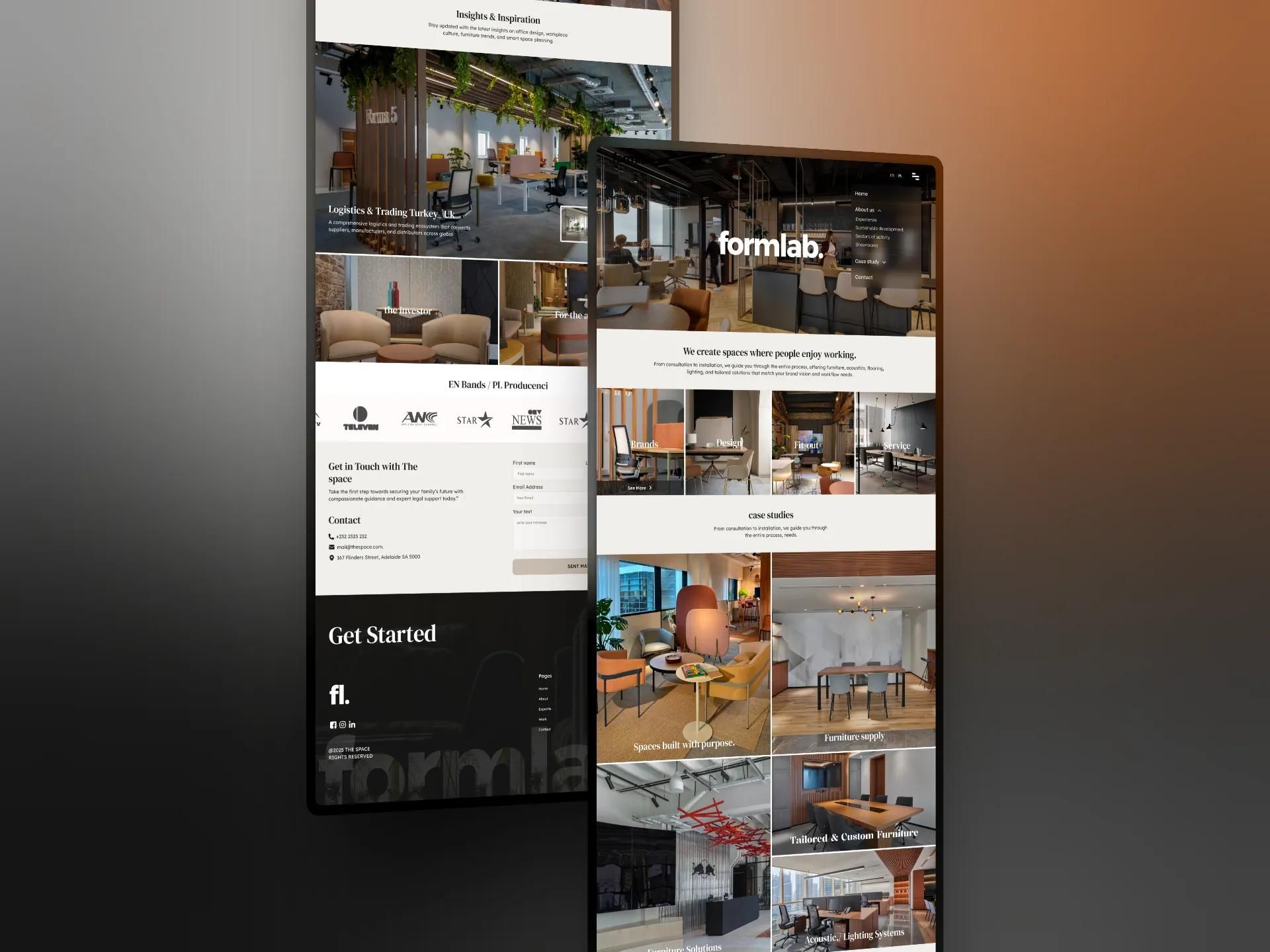 FormLab home page on desktop and mobile